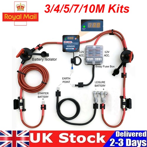 Split charge relay kit starter - split,