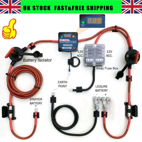 Split charge relay kit - charge, starter