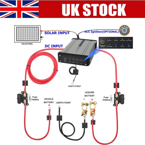 Split charge kit 12v dual - 12v,