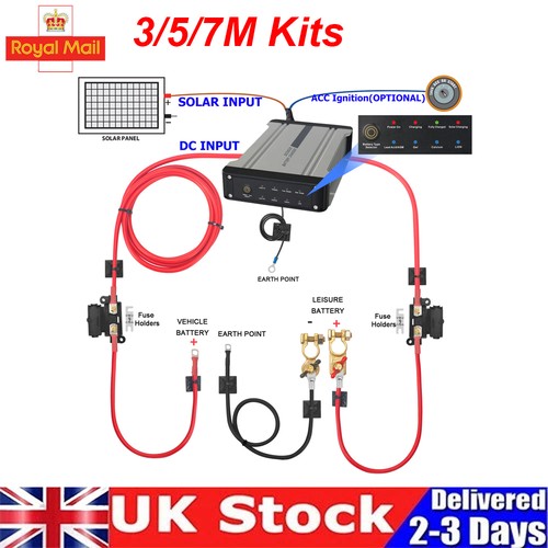 Split charge kit 12v - 12v, dual