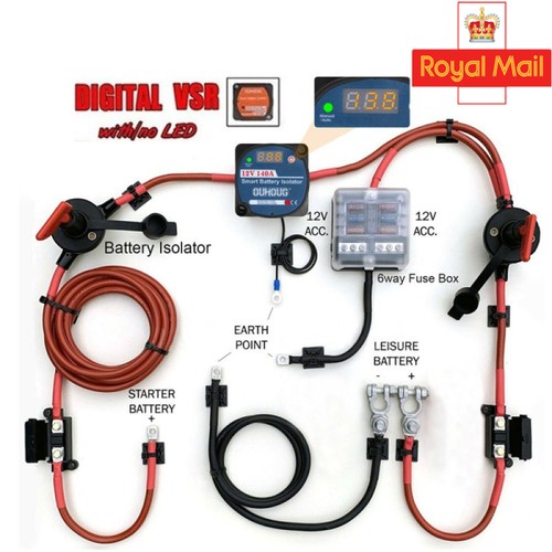 Split charge relay - split,