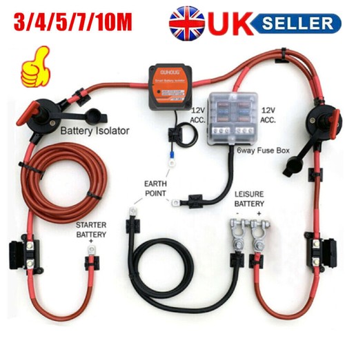 Split charge relay kit - charge,