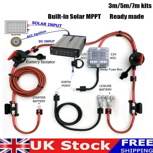 Split charge kit - 12v, dual
