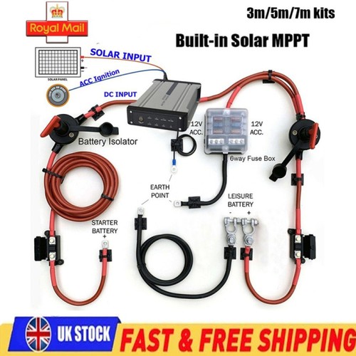 Split charge kit 12v dual - split,