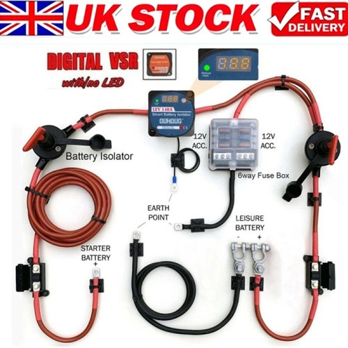 Split charge relay kit starter - relay,