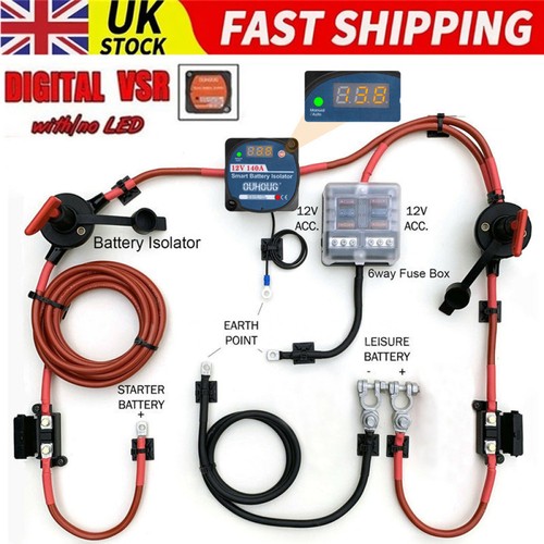 Split charge relay kit - split,